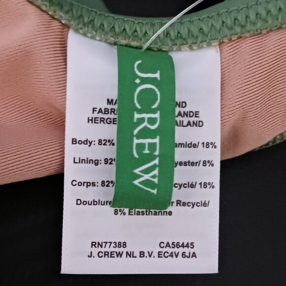 NEW J. Crew Women’s Heritage Scoop Neck Bikini Top‎ Rustic Willow/Sage Green XS - Picture 5 of 9